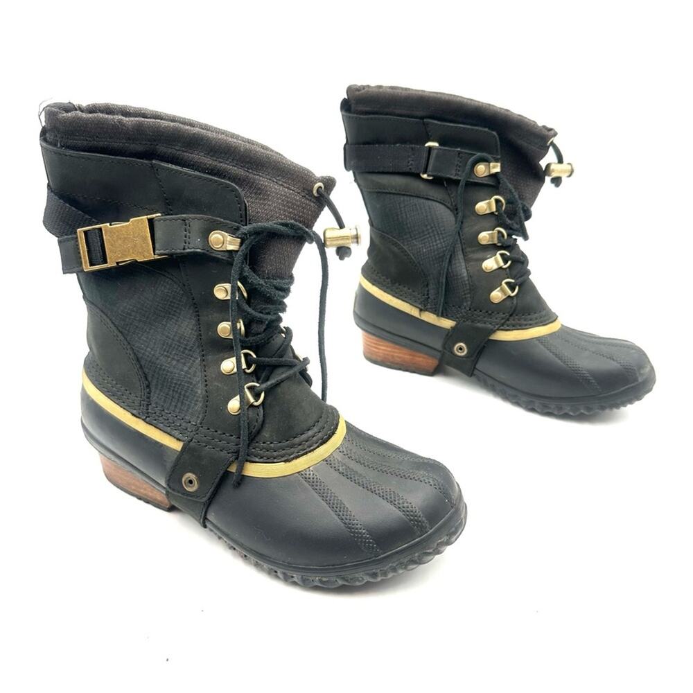 SOREL women's winter snow boots - leather and rubber upper - SIZE 7.5